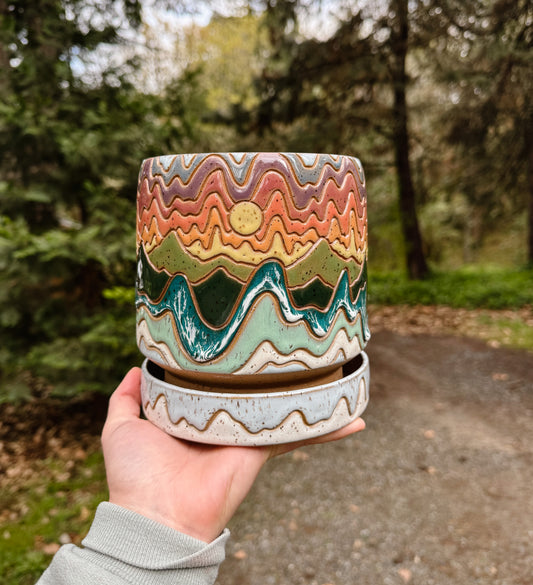 *PREORDER* Groovy Landscape Planter