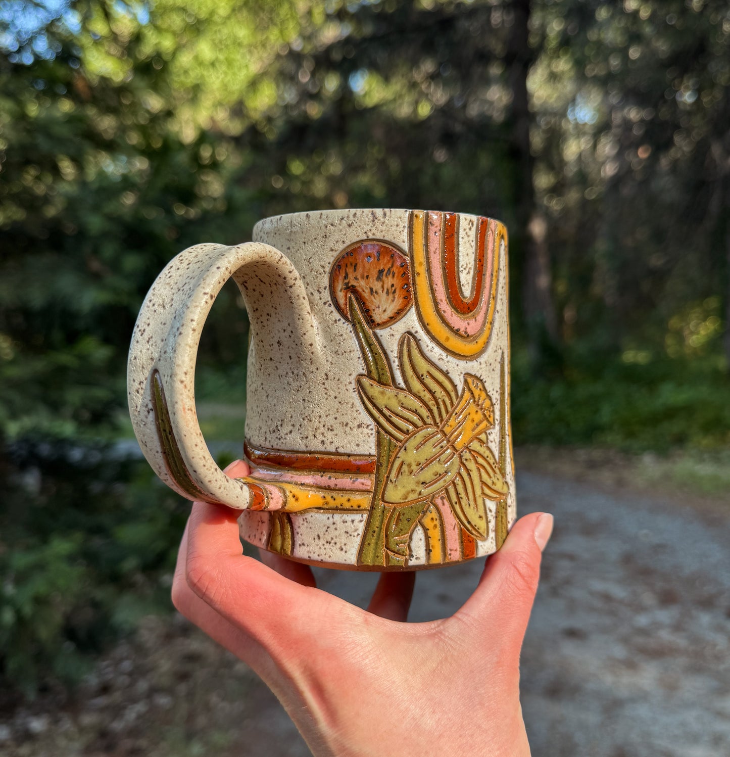 Retro Daffodil Mug *SECOND*