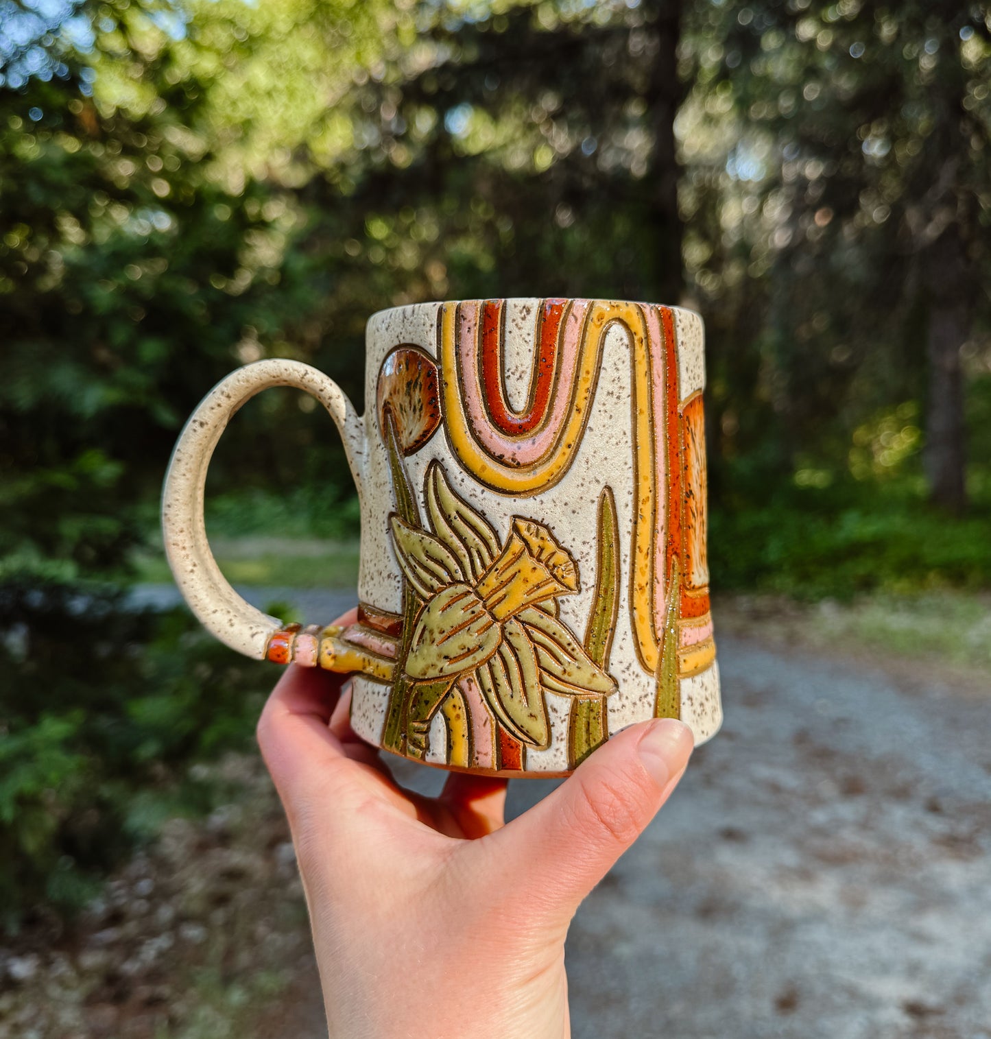 Retro Daffodil Mug *SECOND*