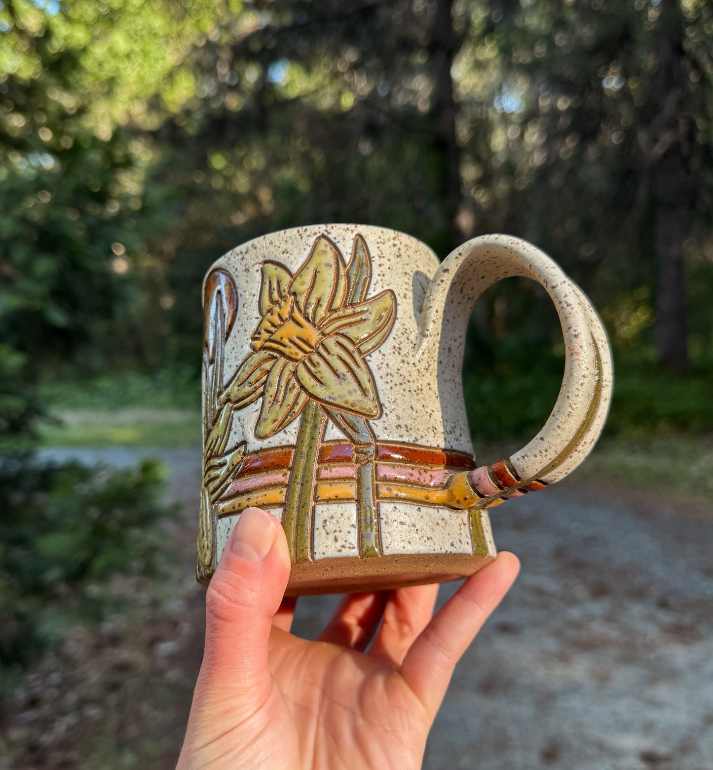 Retro Daffodil Mug *SECOND*
