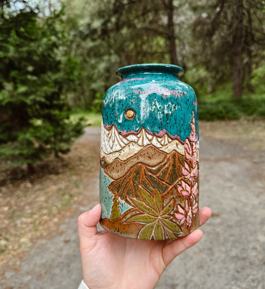 *Preorder* Alpine Lake & Lupine Vase