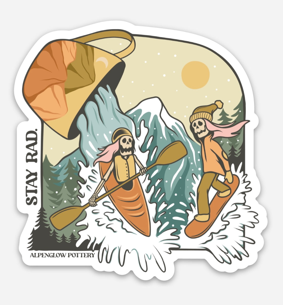 Alpenglow Sticker - Stay Rad